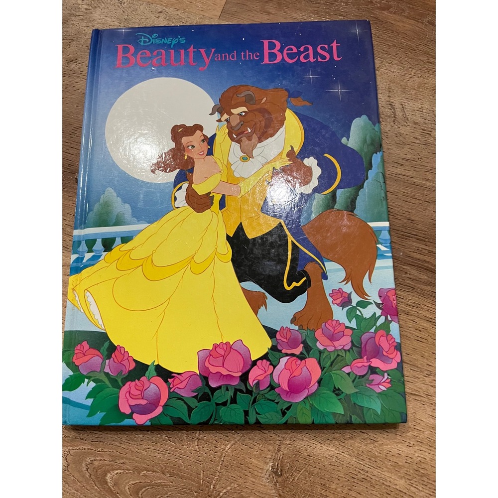 Disney Beauty and the Beast Hardcover Book 1991 Disney Classic Series Vintage
